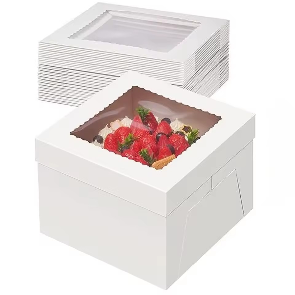 Event Party Box - 5pcs Cake Boxes White Cake Box
