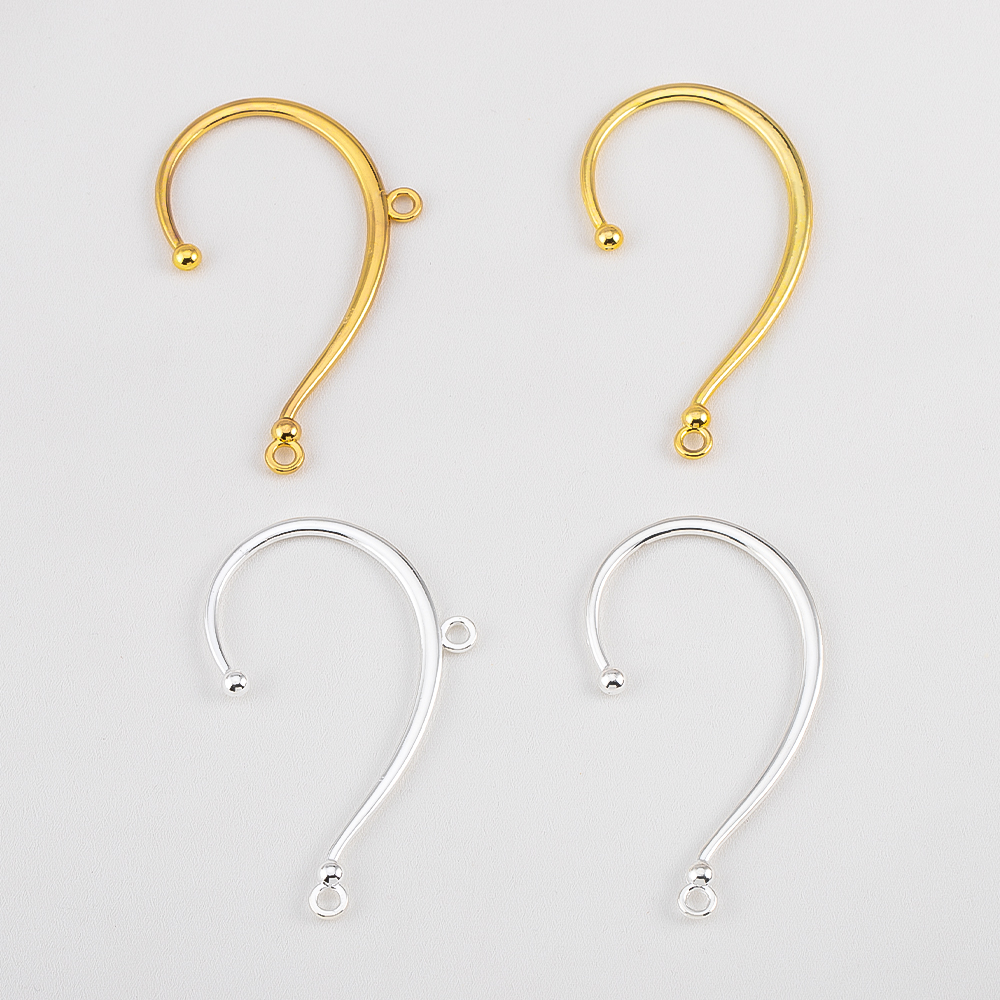Event Suppliers - 10pcs 2 Hole Earrings Clip Settings