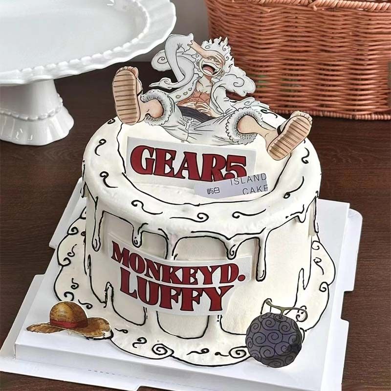 Event Support - 3-6pcs One Piece cake decorations Luffy