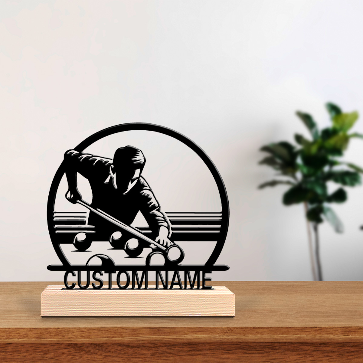 Eve Party - 1pc Romantic Personalized Custom billiards Metal