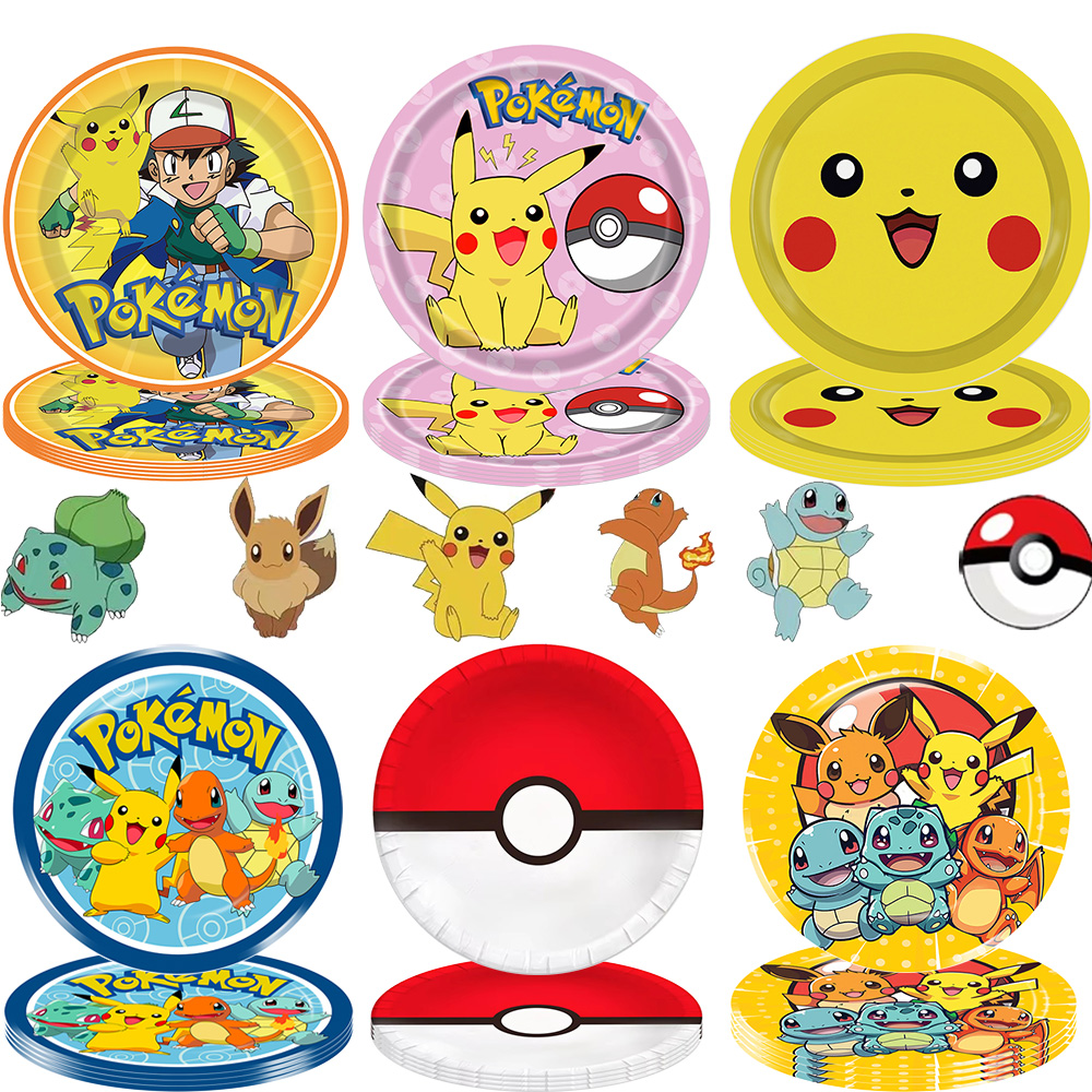 Table Cloth Disposable - Pokemon Birthday Party Disposable Party Plates