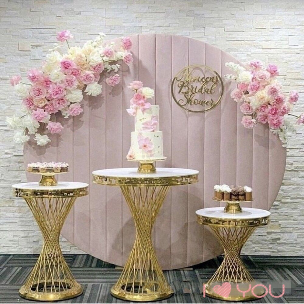 Dessert Table Backdrop - Luxury Wedding Decoration French Gold Dessert