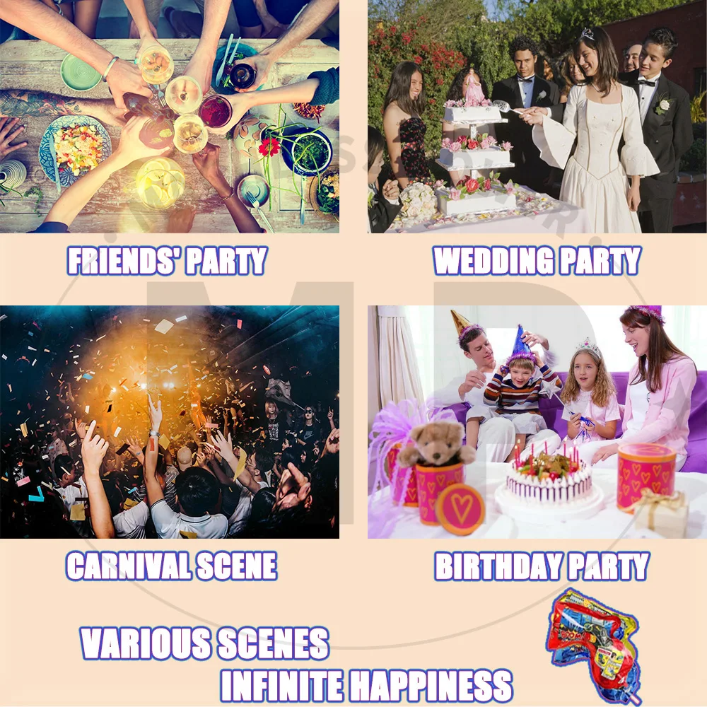 10~100pcs Color Random Streame - Confetti Cannon Tube review and price