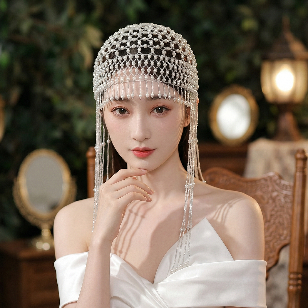 Luxury Pearls Beaded Headwrap  - Event Suppliers review and price