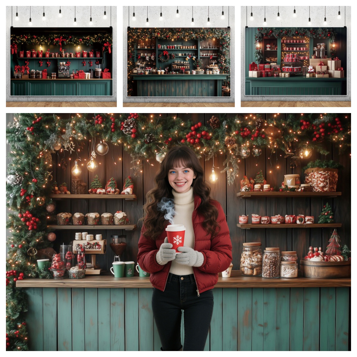 Christmas Photography Backdrop - Dessert Table Backdrop review and price
