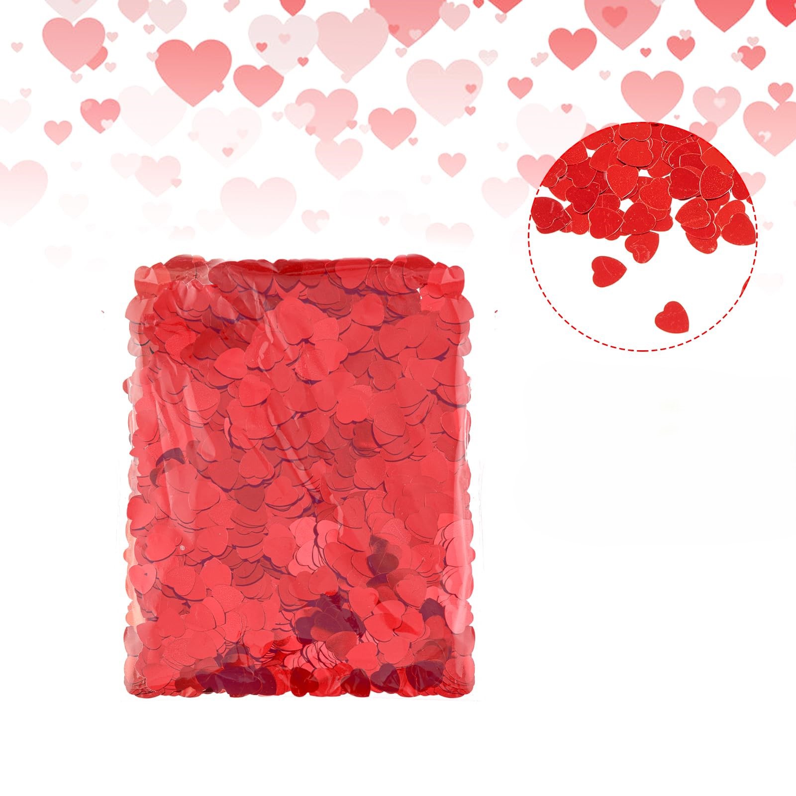 Red Love Heart Table Confetti  - Confetti Cannon Tube review and price