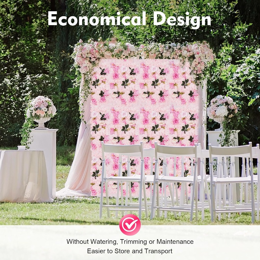 12 Pack Artificial Flower Wall - Flower Wall Panel review and price