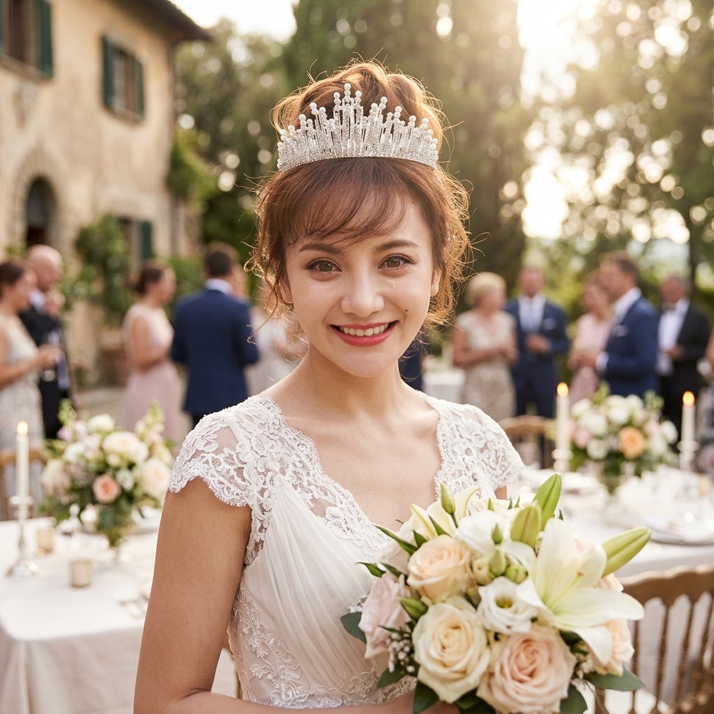 Bridal Pearl Crown Headpiece E - Event & Party Supply Photos review and price