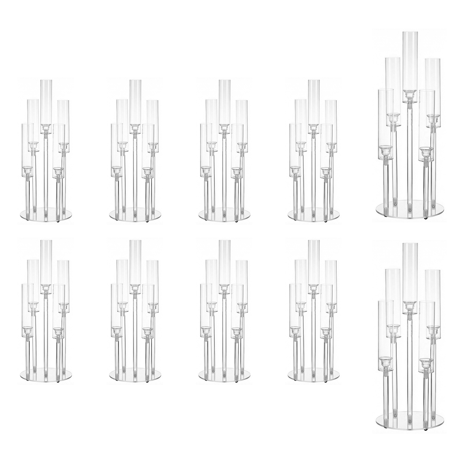 20/10PCS 5 Arm Acrylic Candle  - Centerpiece Stick review and price