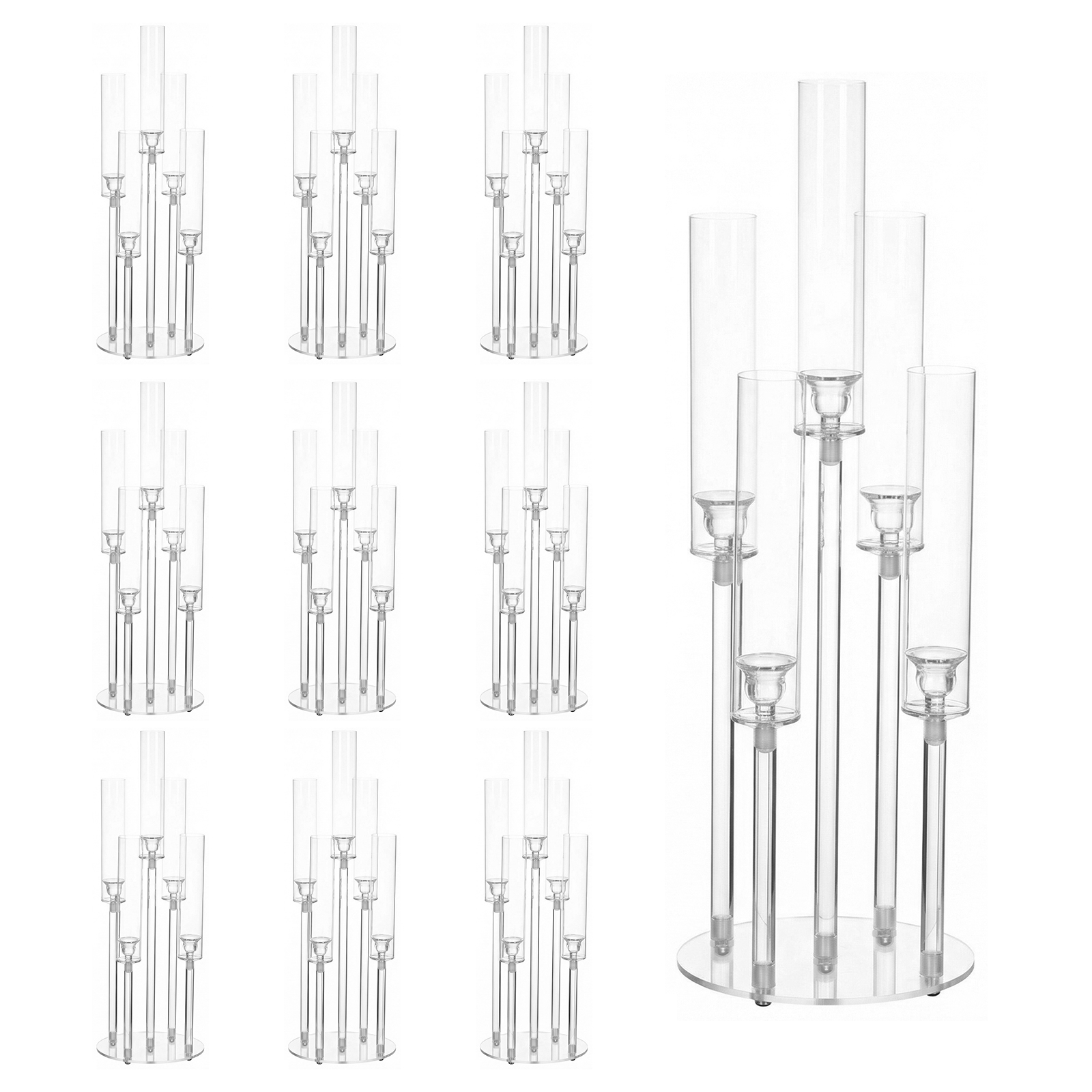 20/10PCS 5 Arm Acrylic Candle  - Centerpiece Stick review and price