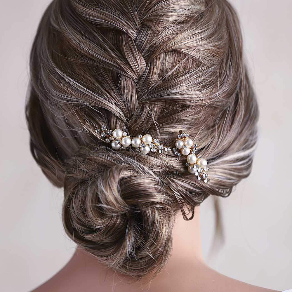 2Pcs Simple Wedding Hair Combs - Event Suppliers review and price