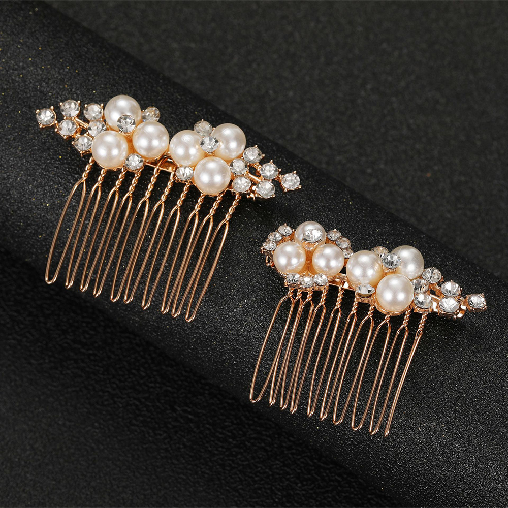 2Pcs Simple Wedding Hair Combs - Event Suppliers review and price