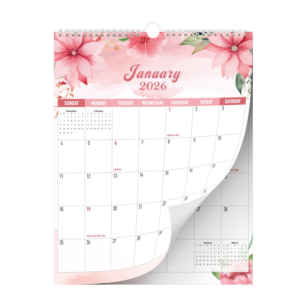 2026 Jan.- 2027 Jun. Wall Cale - Flower Wall Panel review and price