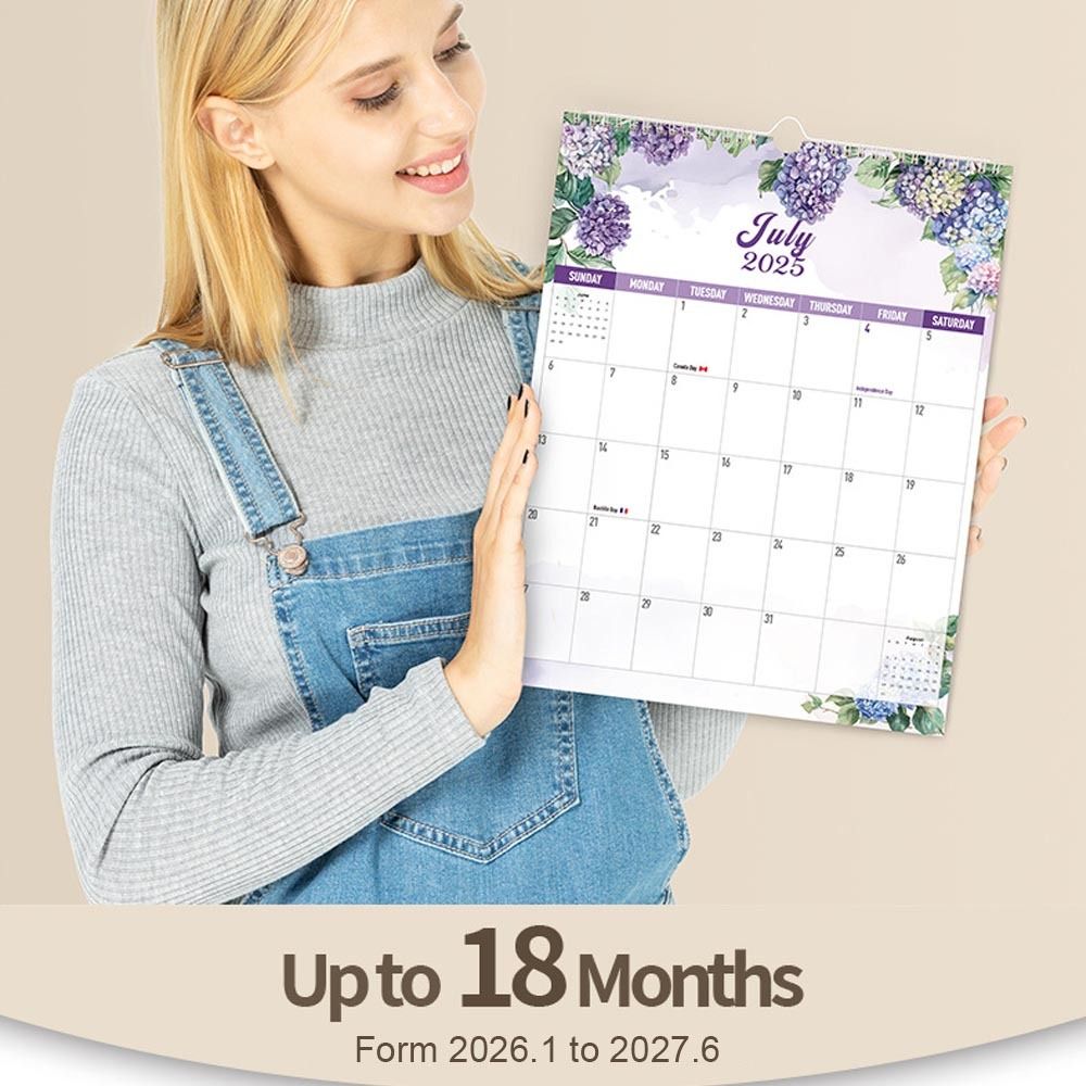 2026 Jan.- 2027 Jun. Wall Cale - Flower Wall Panel review and price