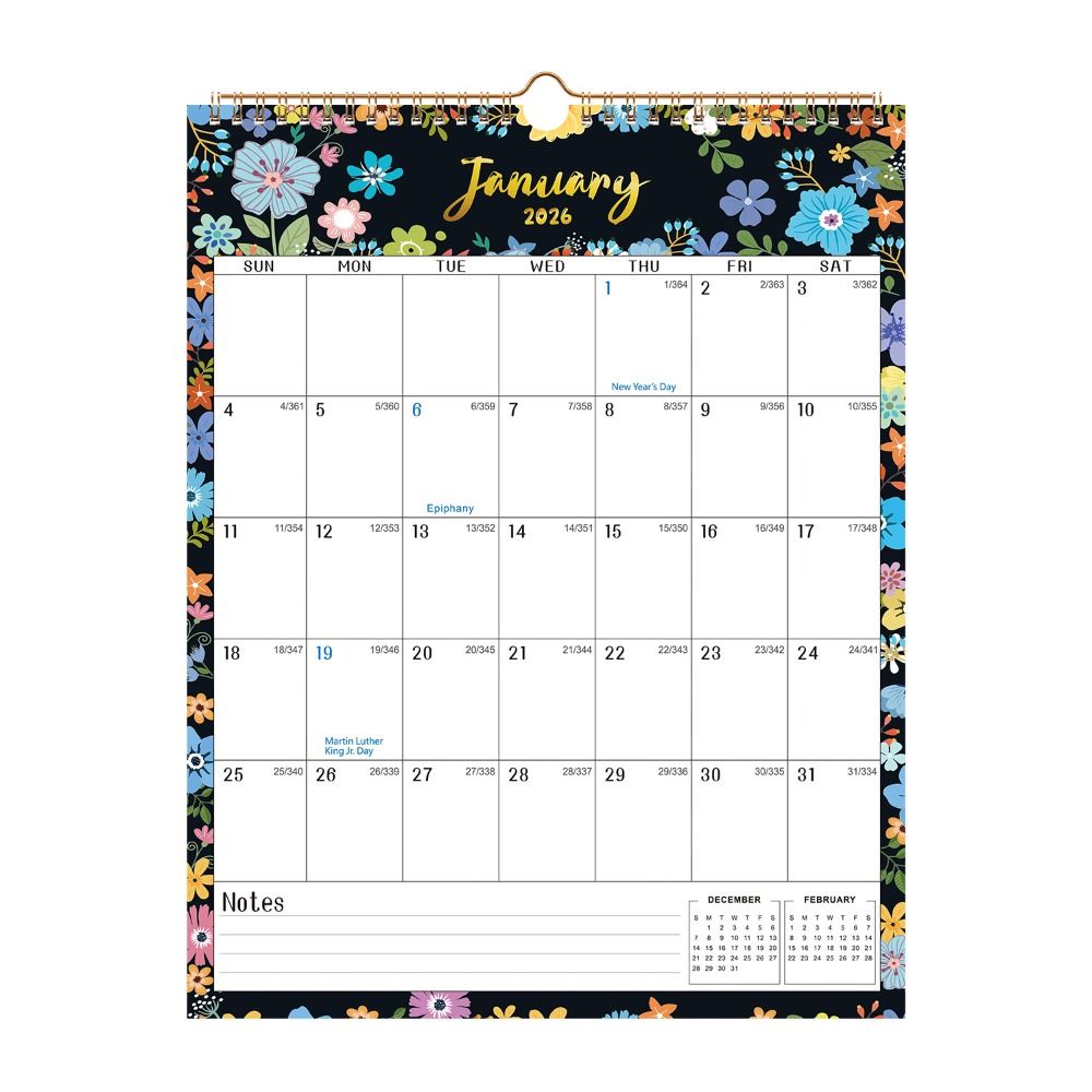 2026 Jan.- 2027 Jun. Wall Cale - Flower Wall Panel review and price