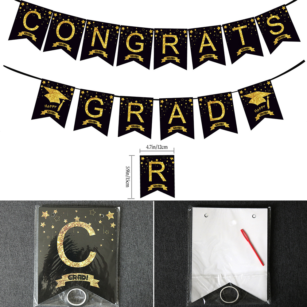 Graduation Party Decoration Se - Party Banner Gold review and price