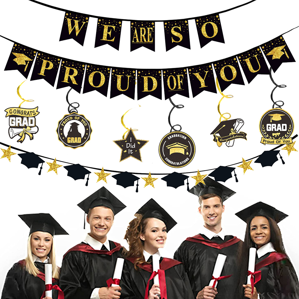 Graduation Party Decoration Se - Party Banner Gold review and price