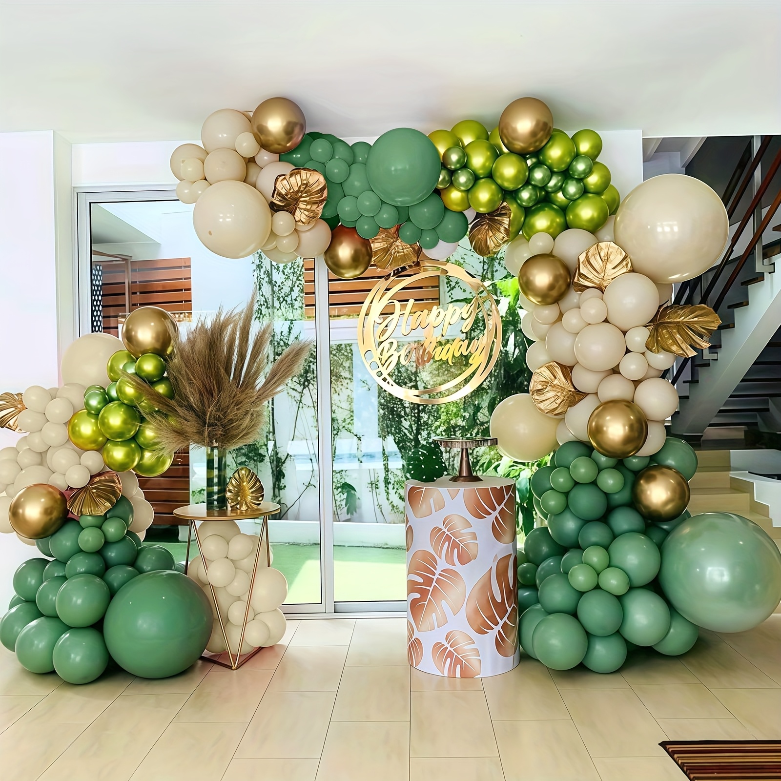 88pcs Sage Green & Golden Ball - Balloon Arch Kit review and price