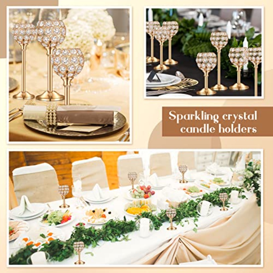 18 Pieces Crystal Candle Holde - Centerpiece Stick review and price