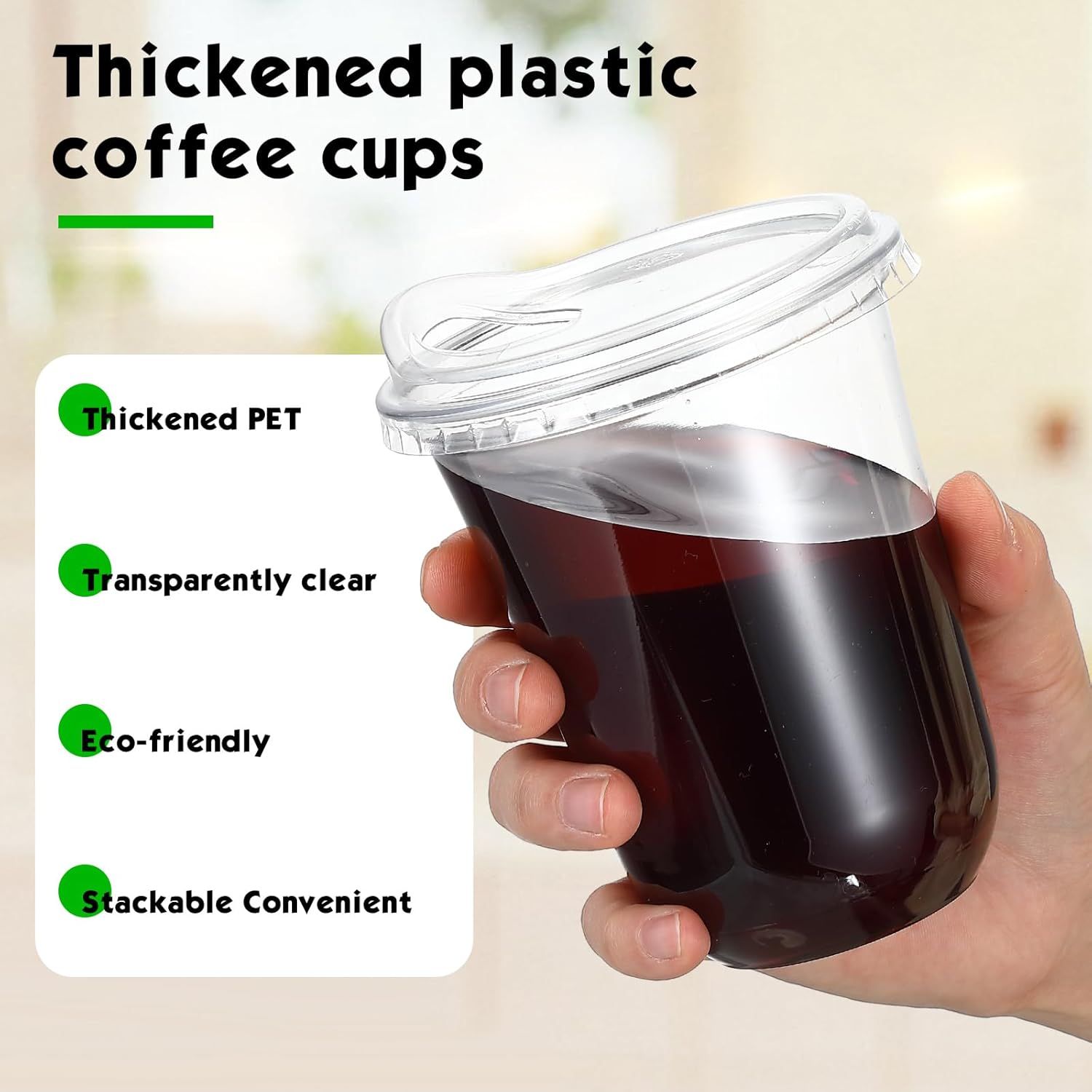 Clear Plastic Cups with Strawl - Plastic Cup 50Pcs review and price
