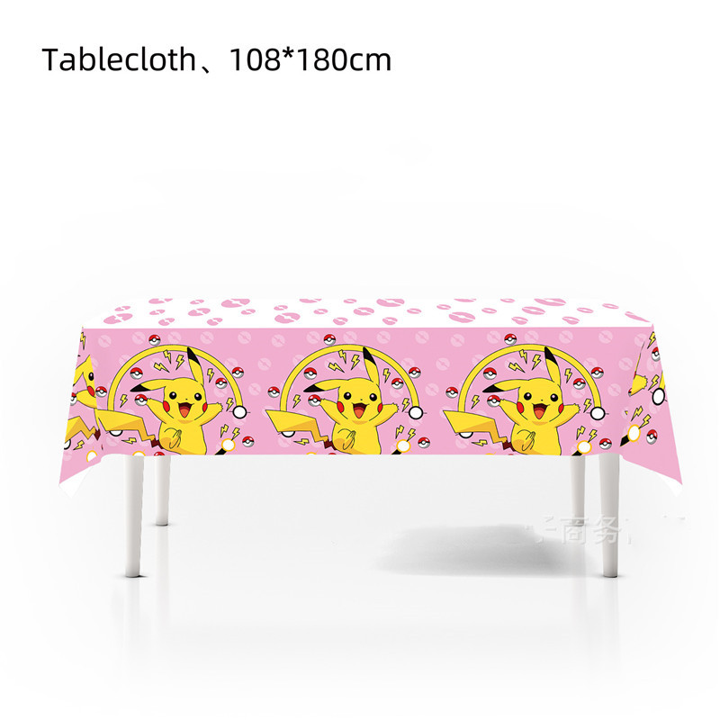 1pc Pikachu Pokemon Tablecloth - Table Cloth Disposable review and price