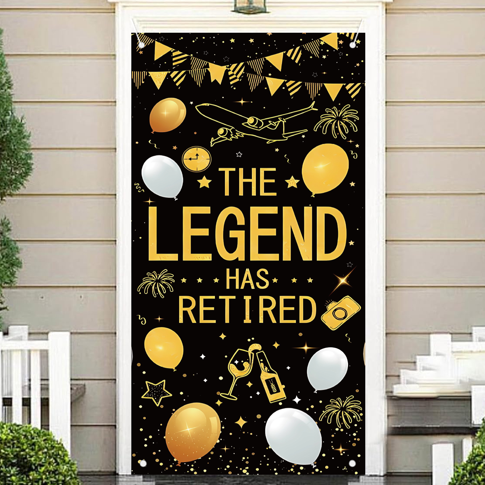 Retirement Party Decorations f - Party Banner Gold review and price