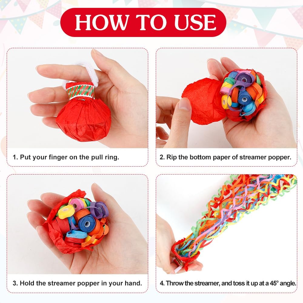 Throw Streamers Hand Throw Con - Confetti Cannon Tube review and price
