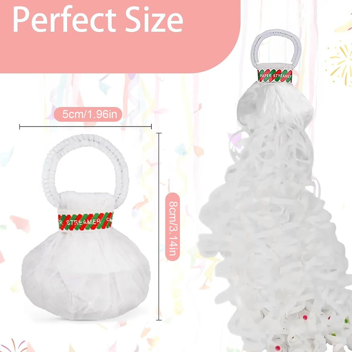 10Pcs Romantic White Hand-Thro - Confetti Cannon Tube review and price