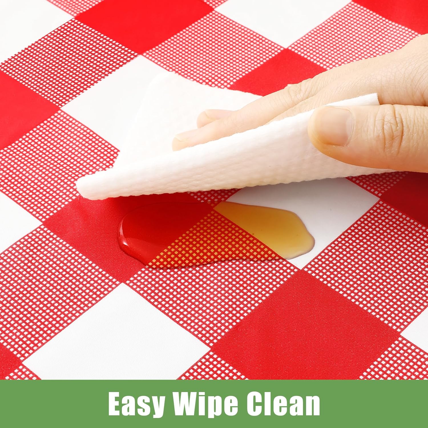 Smiry 3 Pack Red Gingham Dispo - Table Cloth Disposable review and price