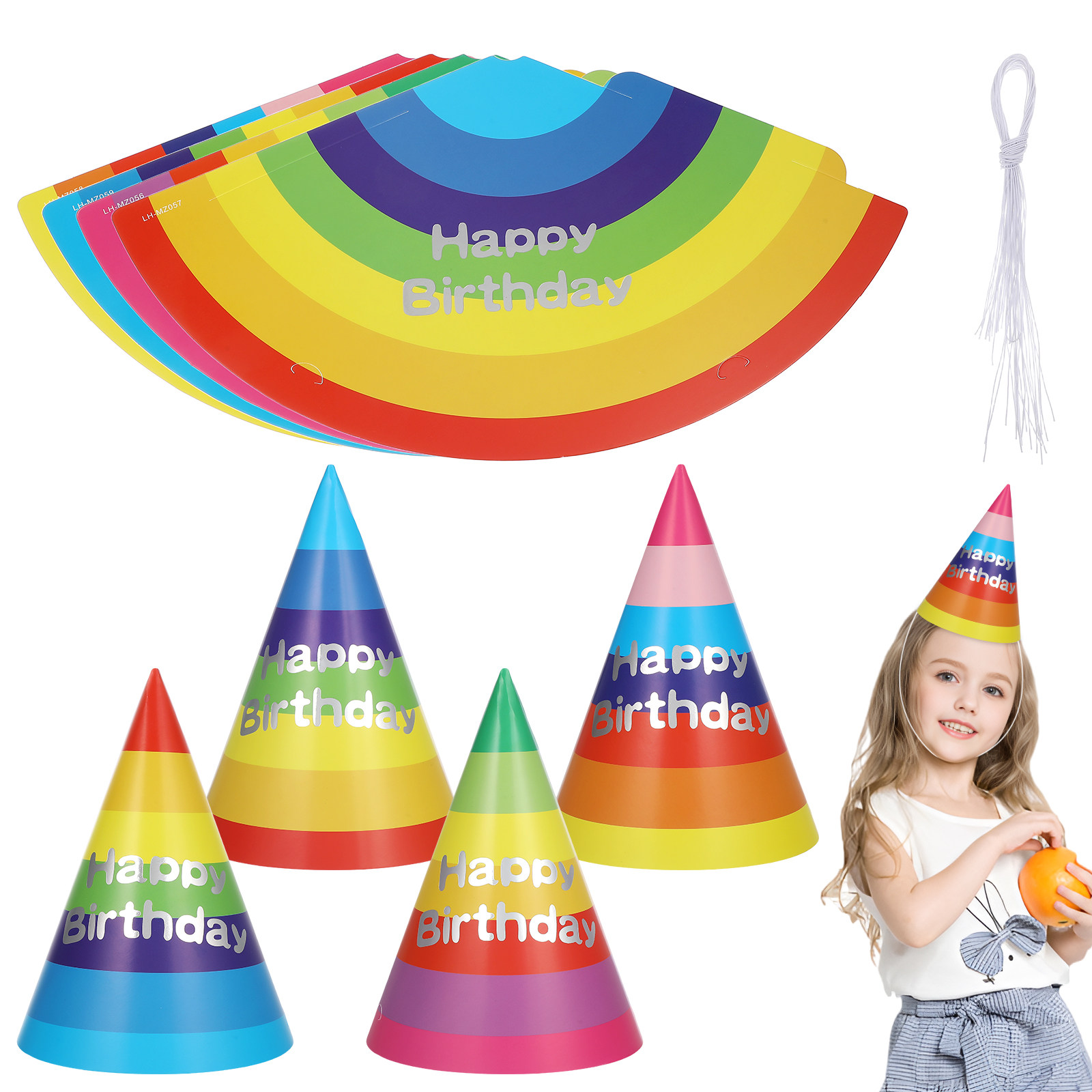 20Pcs Cute Birthday Party Hats - Party Hat Cone review and price