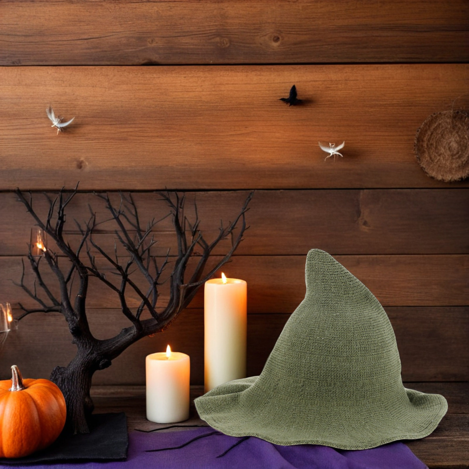 Halloween Witch Hat Wool Blend - Party Hat Cone review and price