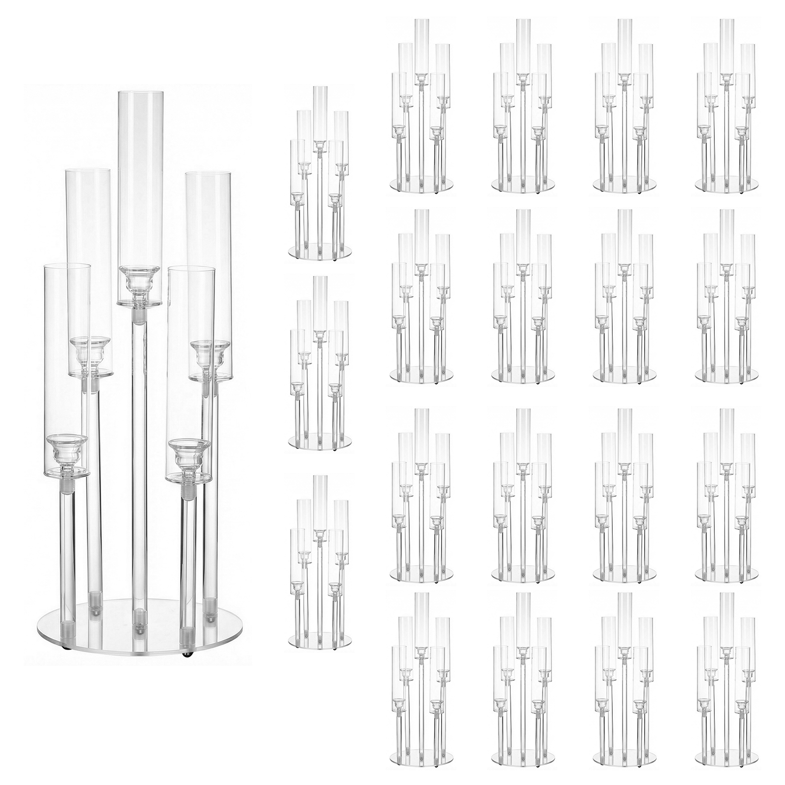 20/10PCS 5 Arm Acrylic Candles - Centerpiece Stick review and price