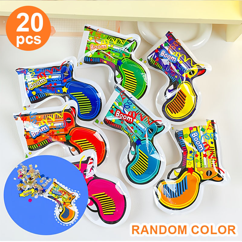 20 Colorful Confetti Poppers,  - Confetti Cannon Tube review and price