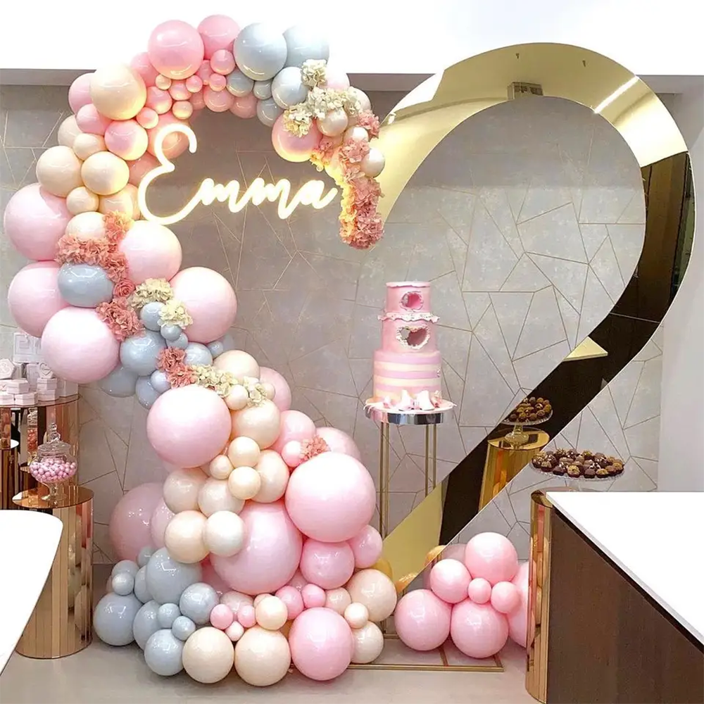 Hot Sale Gold Trim Flower Acry - Party Event Supplier review and price