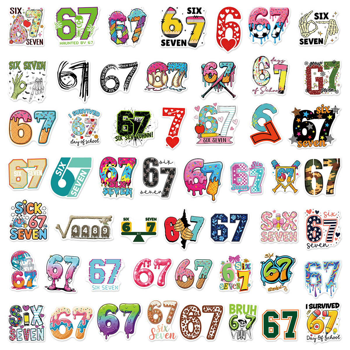 50pcs Number 67 Digital Graffi - Plastic Cup 50Pcs review and price
