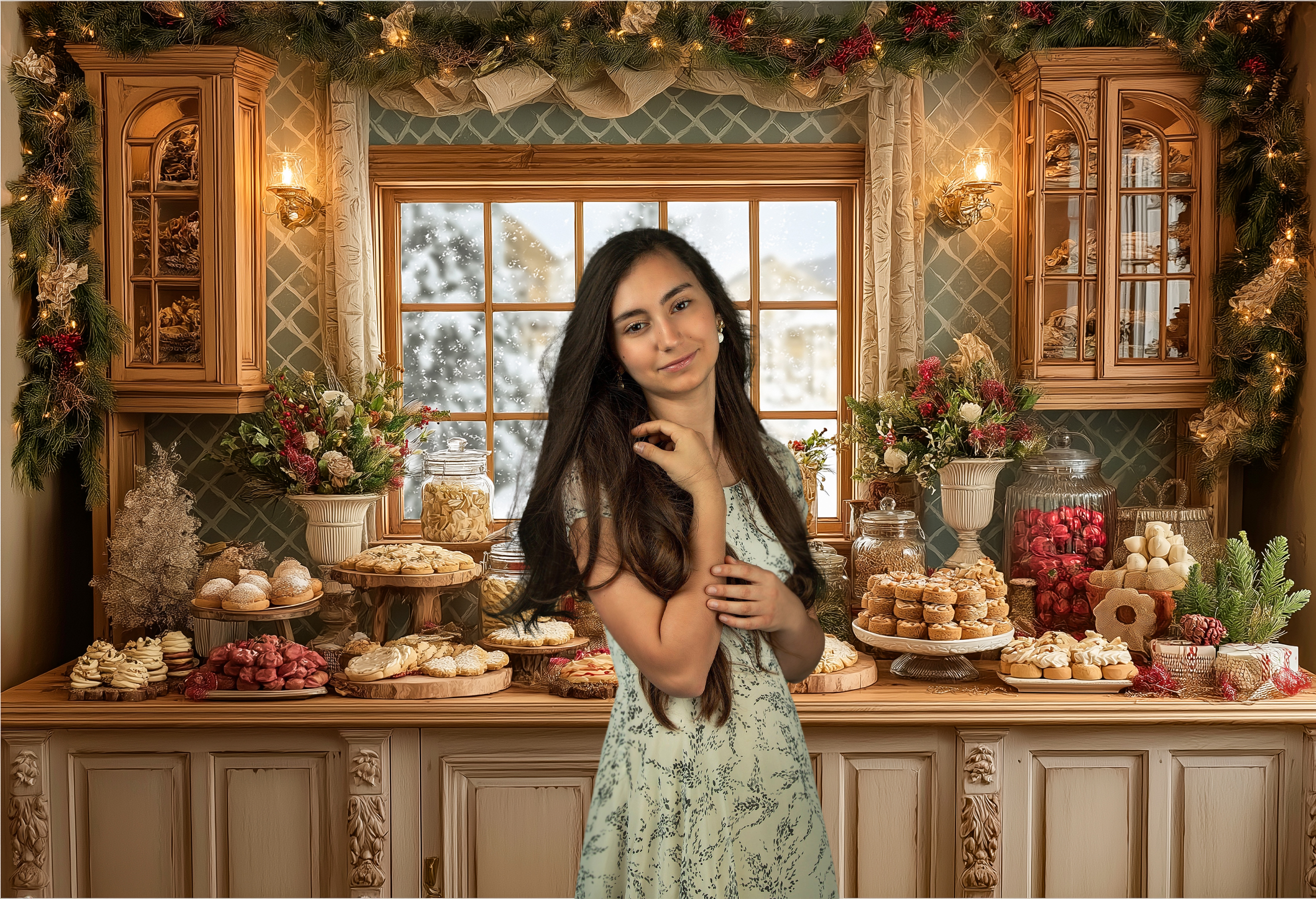 Christmas-Themed Dessert Table - Dessert Table Backdrop review and price