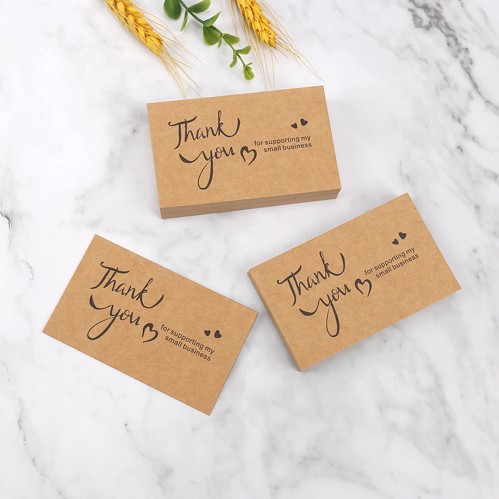 50pcs Thank You Cards Kraft Pa - Party Event Supply Store review and price