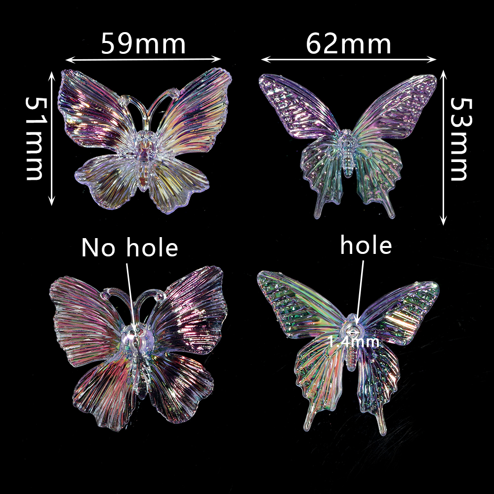 5pcs Acrylic Butterfly Gradien - Event Suppliers review and price
