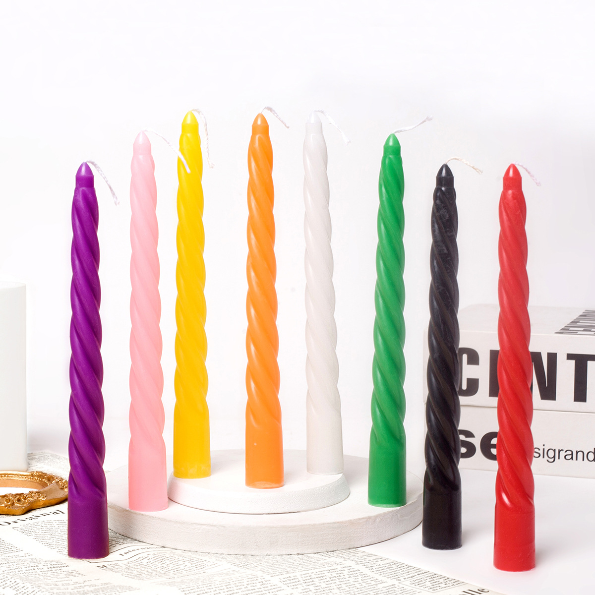 4pcs 20cm Plain Twisted Ribbed - Centerpiece Stick review and price