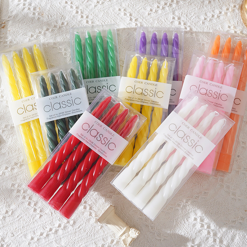 4pcs 20cm Plain Twisted Ribbed - Centerpiece Stick review and price