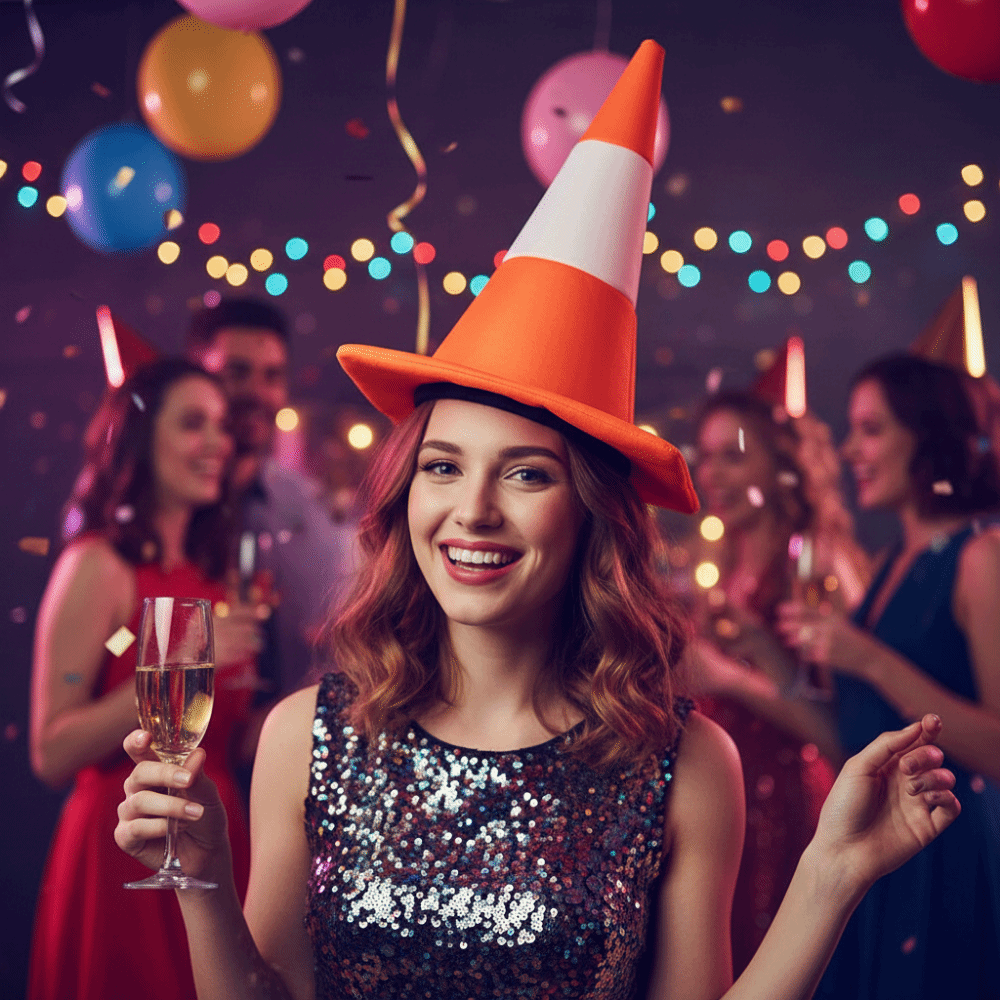 Carnival Foldable Traffic Cone - Party Hat Cone review and price