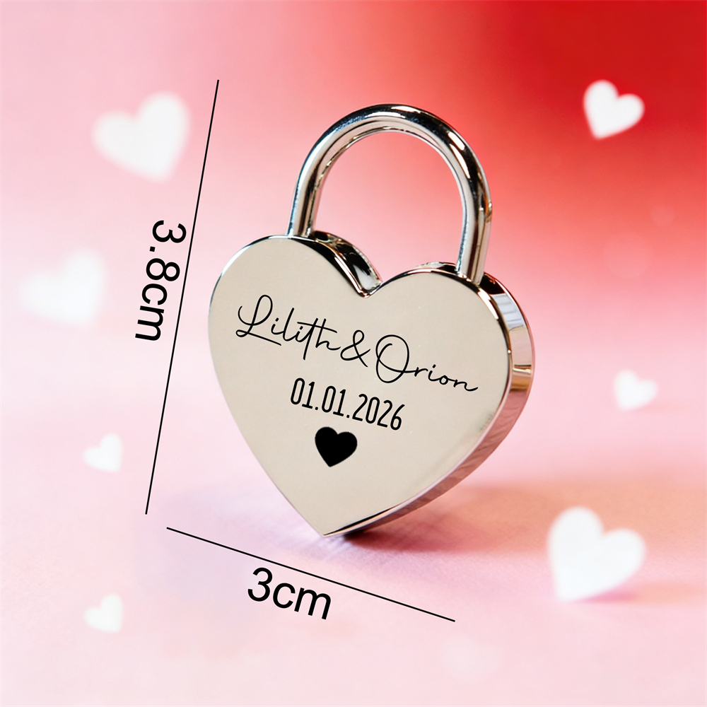 Custom Name Heart-Shaped Padlo - Eve Party review and price