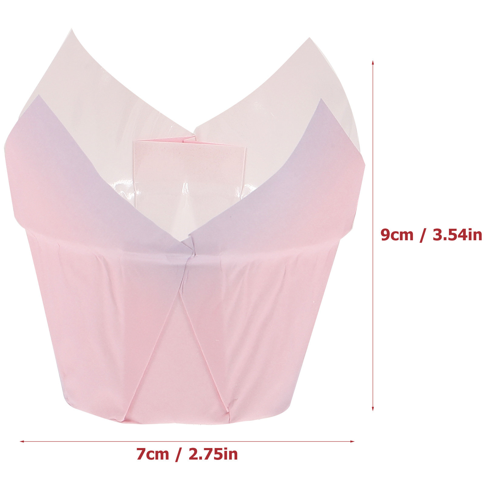 50Pcs Tulip Cupcake Liners Pap - Plastic Cup 50Pcs review and price