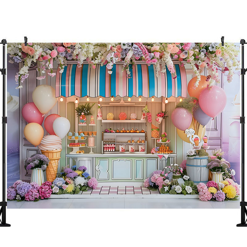 Ice Cream Photography Backgrou - Party Event Supply Store review and price