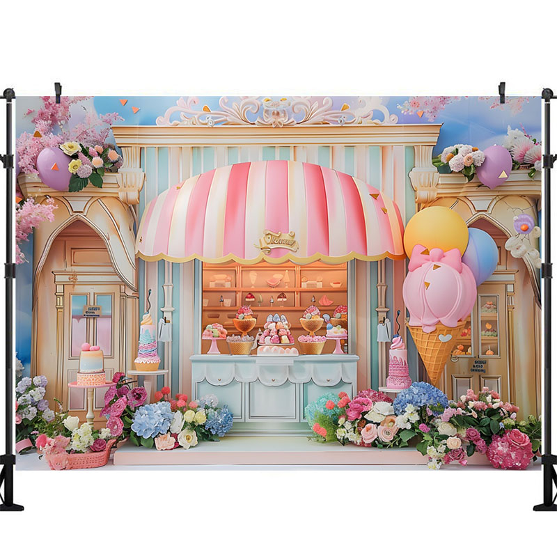 Ice Cream Photography Backgrou - Party Event Supply Store review and price
