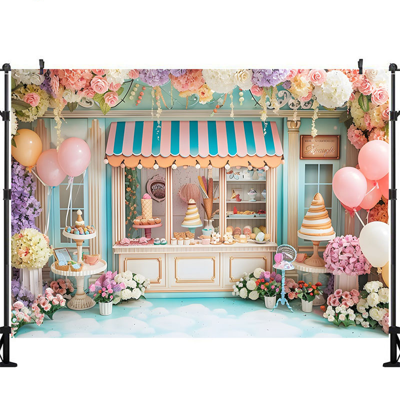 Ice Cream Photography Backgrou - Party Event Supply Store review and price