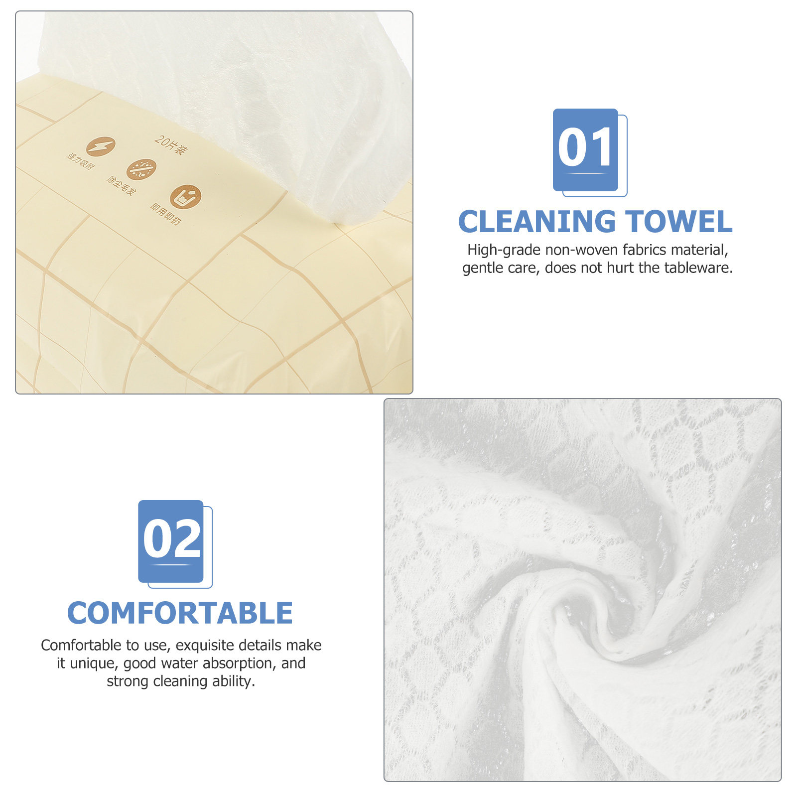 5 Bags Disposable Cleaning Clo - Table Cloth Disposable review and price