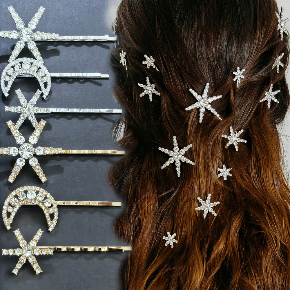 3/4 pcs set Crystal Star Hairp - Event Suppliers review and price