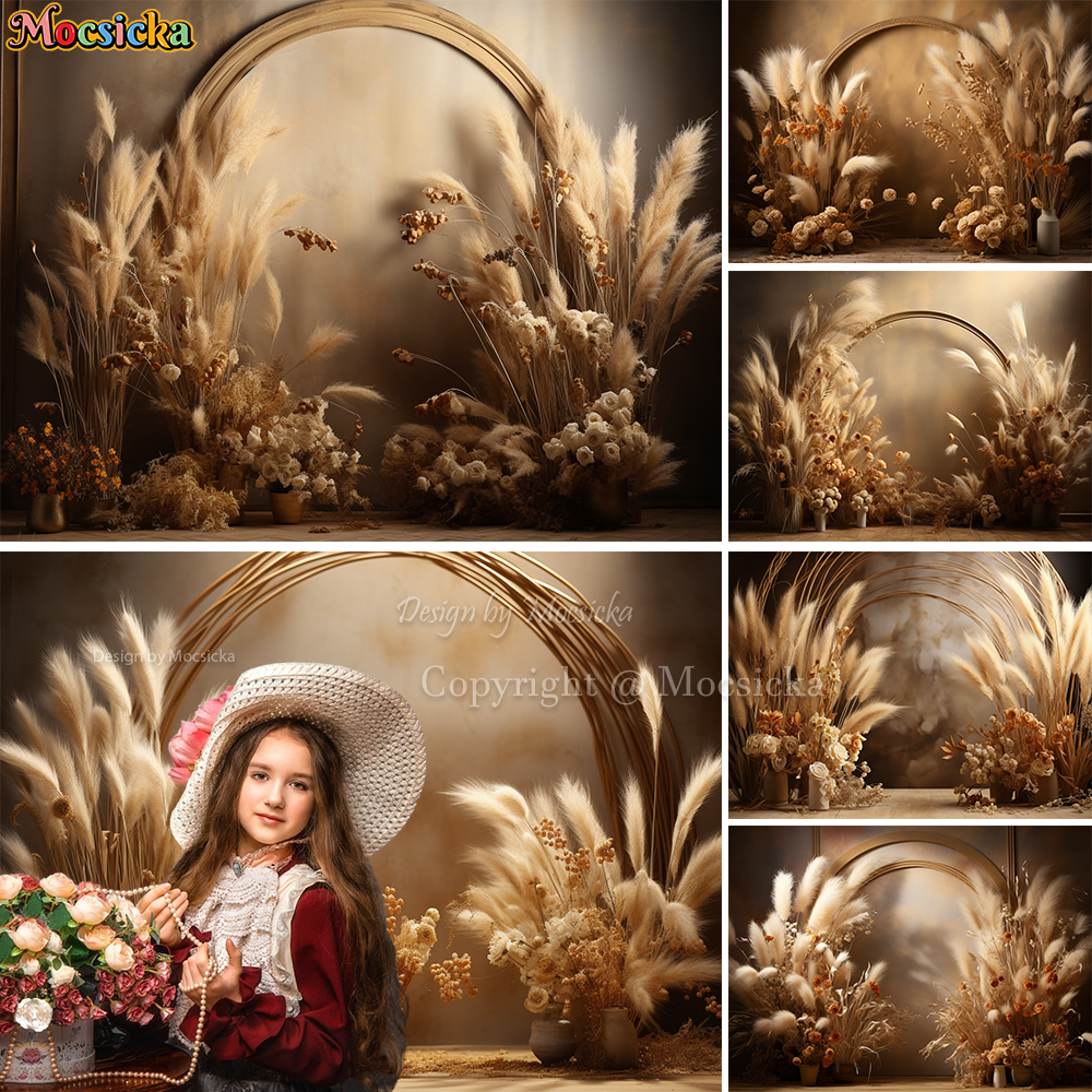 Mocsicka Boho Retro Brown Phot - Dessert Table Backdrop review and price