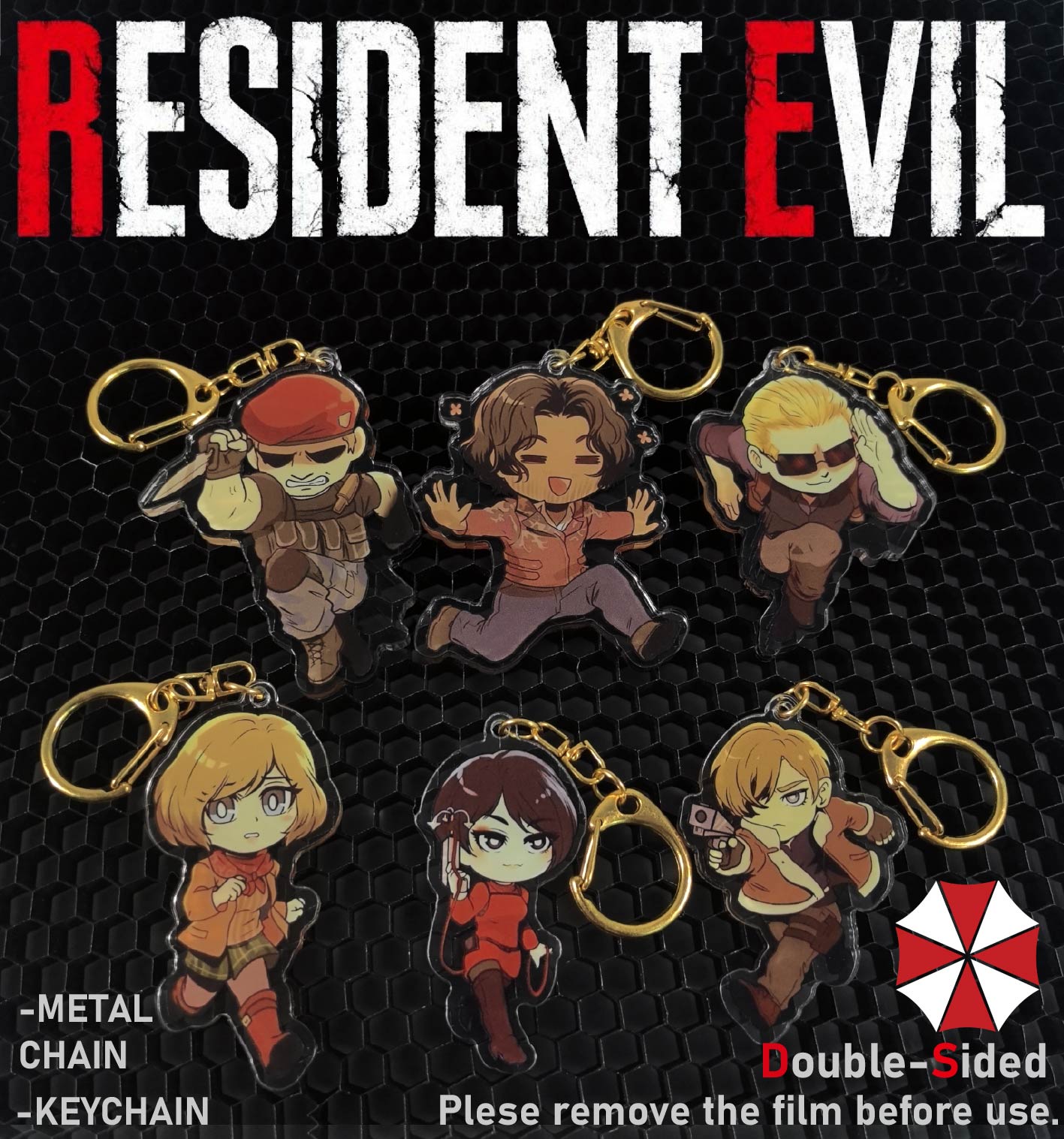 Resident Evil Keychain，Leon，Ad - Event Support review and price